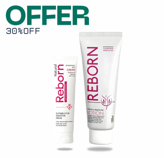 Reborn Full Body Brightening Lotion & White Beauty Skin Cream